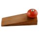 Orange Black Crackle Wooden Door Stopper